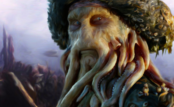 600x369 Davy Jones By Bigfrikkenben - Davy Jones Painting