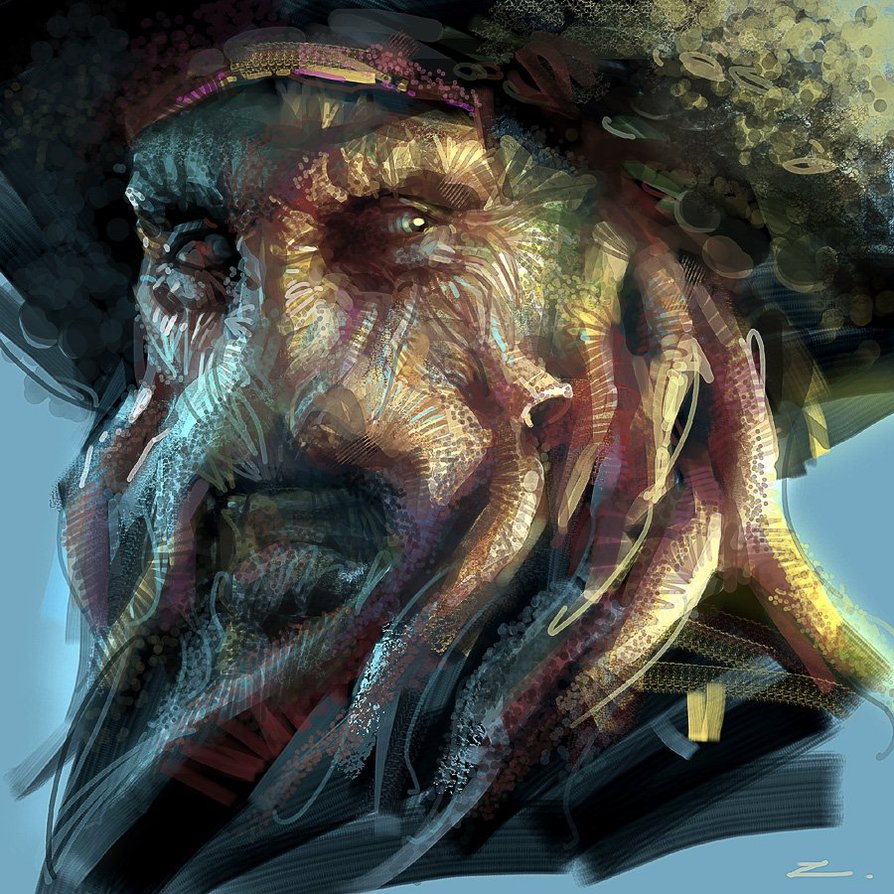 894x894 Davy Jones By Zhuzhu - Davy Jones Painting