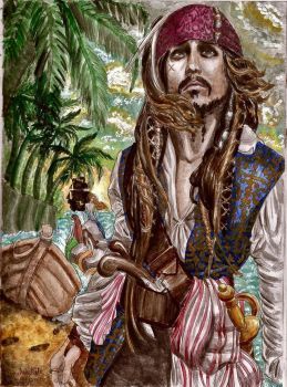 259x350 More Like Heart Of Davy Jones - Davy Jones Painting