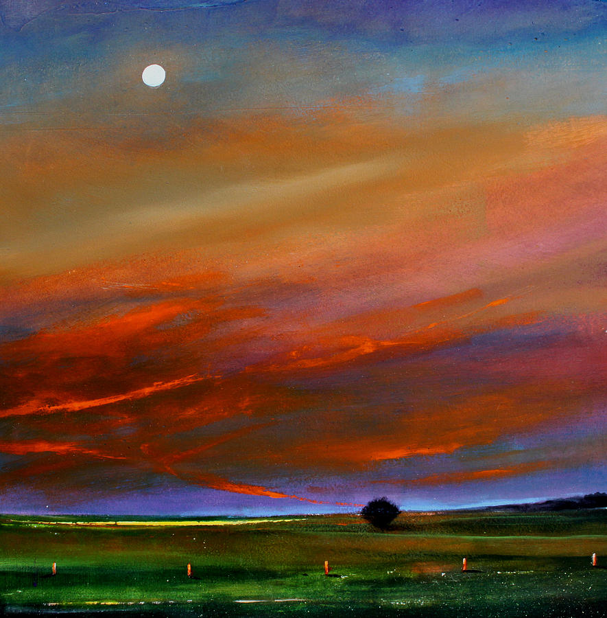 885x900 Dusk To Dawn Painting By Toni Grote - Dawn Painting