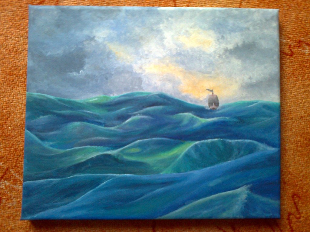 1024x768 Dawn Treader By Kodamaeru - Dawn Treader Painting