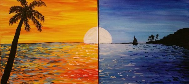 604x270 Day Amp Night Or Fireworks (Ontario) The Paint Shack - Day And Night Painting