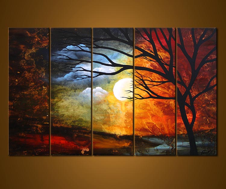 750x625 Painting - Day And Night Painting