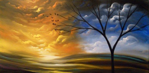 500x245 Painting Workshop Night And Day By Matt Hamblen - Day And Night Painting