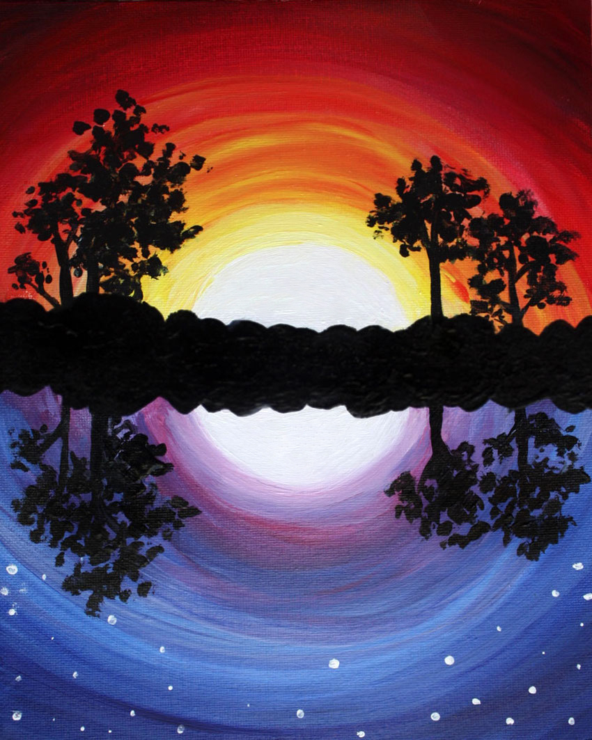 Day And Night Painting at Explore collection of
