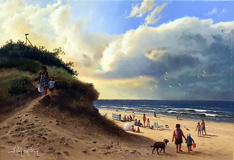 800x548 Daniel Van Der Putten - Day At The Beach Painting