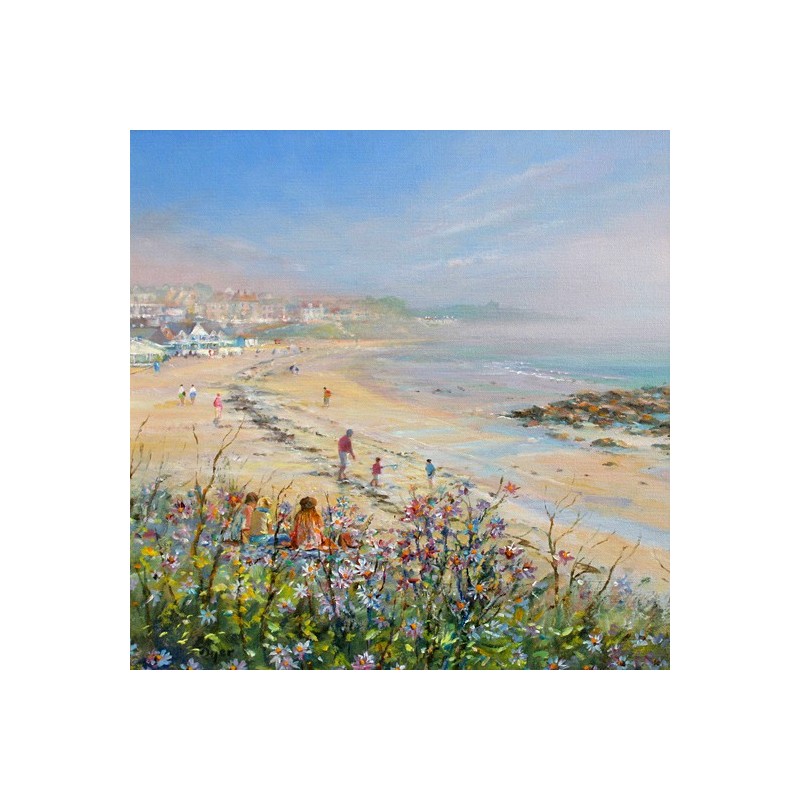 800x800 Relaxing Day - Day At The Beach Painting