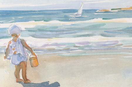 450x297 Michele Kennedy First Day - Day At The Beach Painting