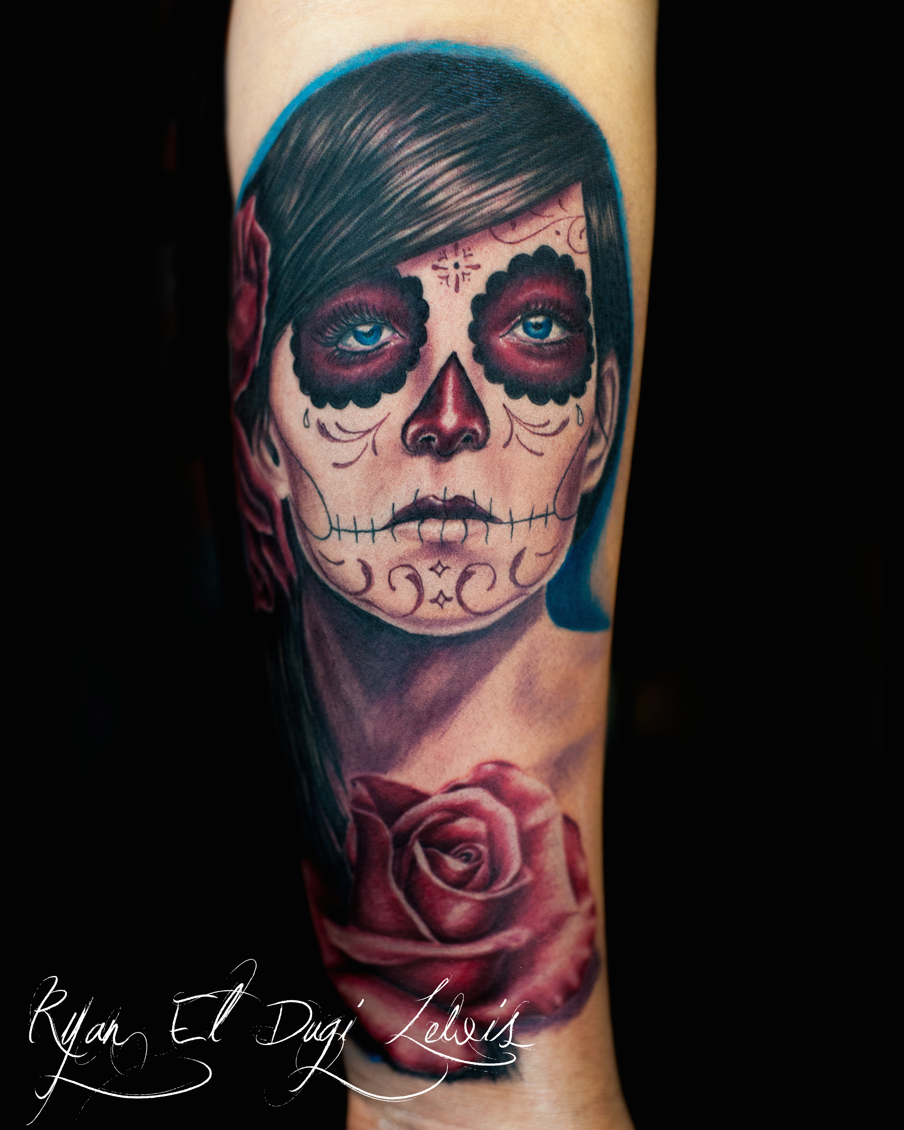 3001x3751 Day Of The Dead Girl Rose, Published 12.1.2014 White Buffalo Gallery - Day Of The Dead Girl Painting