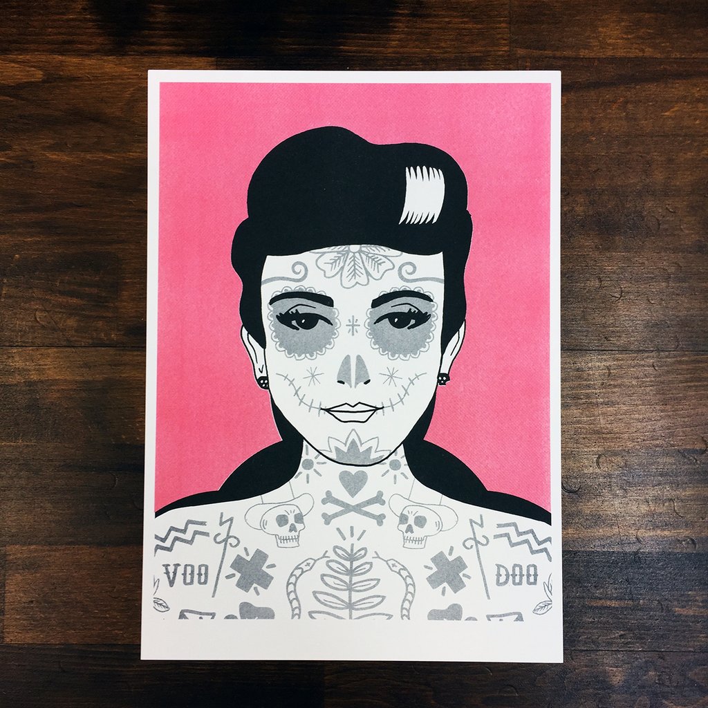 1024x1024 Day Of The Dead El Famoso Prints - Day Of The Dead Girl Painting