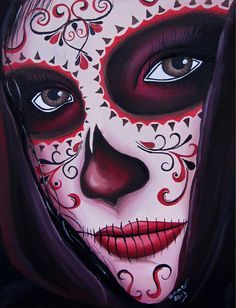 Day Of The Dead Girl Painting at PaintingValley.com | Explore ...