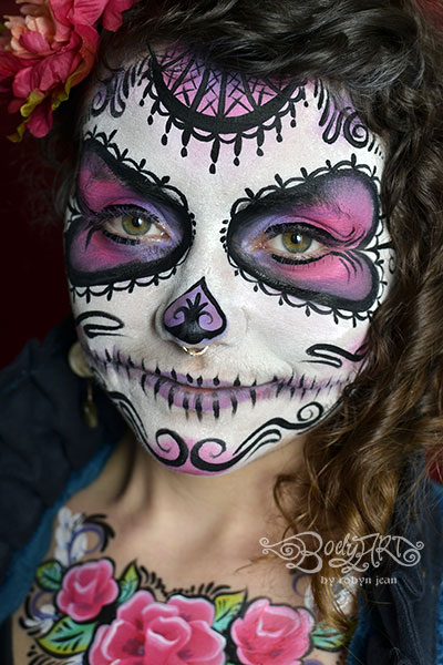 400x600 Halloween Face Painting Amp Day Of The Dead Sugar Skulls San - Day Of The Dead Painting