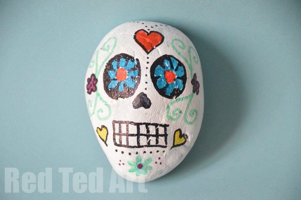 1024x681 Day Of The Dead Stone Skulls - Day Of The Dead Skull Painting