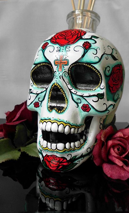 546x900 Google Image Result - Day Of The Dead Skull Painting