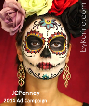 185x220 Bykarina - Day Of The Dead Skull Painting