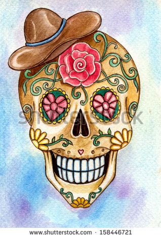 318x470 Day Of Dead Painted Skulls Day Of The Dead Skull Painting Art - Day Of The Dead Skull Painting