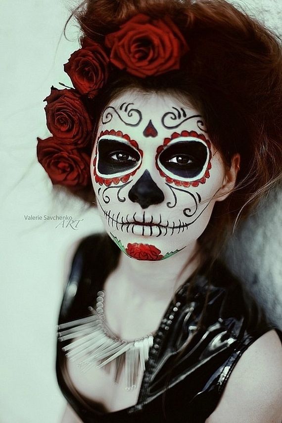 Day Of The Dead Woman Painting at PaintingValley.com | Explore ...