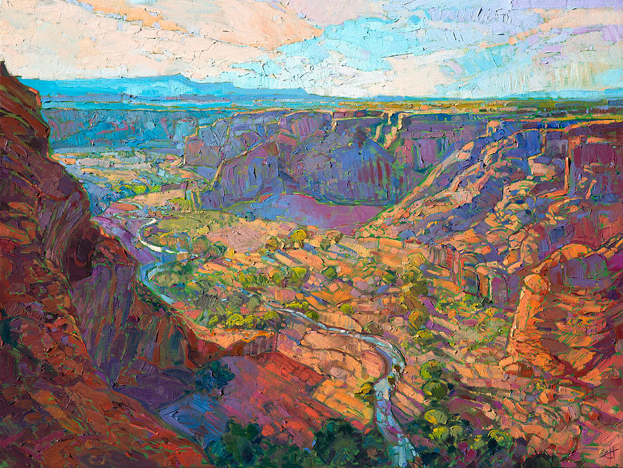 900x676 Daybreak Painting By Erin Hanson - Daybreak Painting