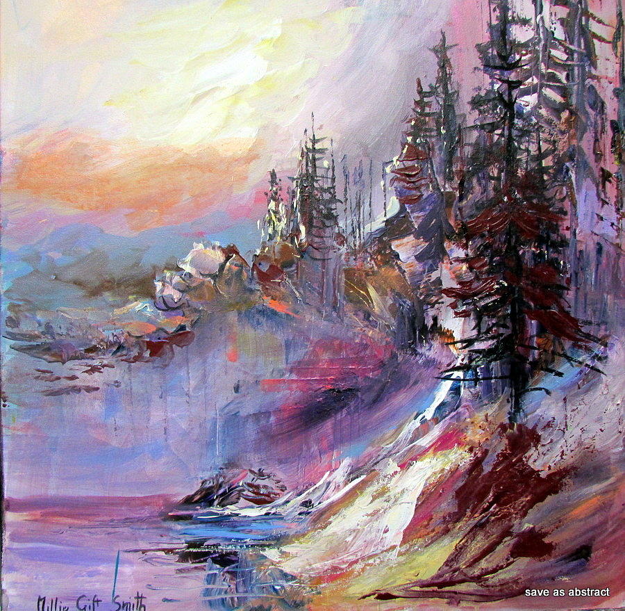 900x879 Golden Daybreak Painting By Millie Gift Smith - Daybreak Painting