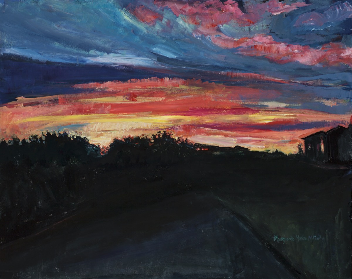 1200x951 Painting Daybreak San Antonio (Original Art By Marguerite - Daybreak Painting