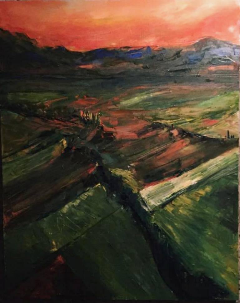 770x973 Saatchi Art Daybreak Painting By Levan Chabukiani - Daybreak Painting