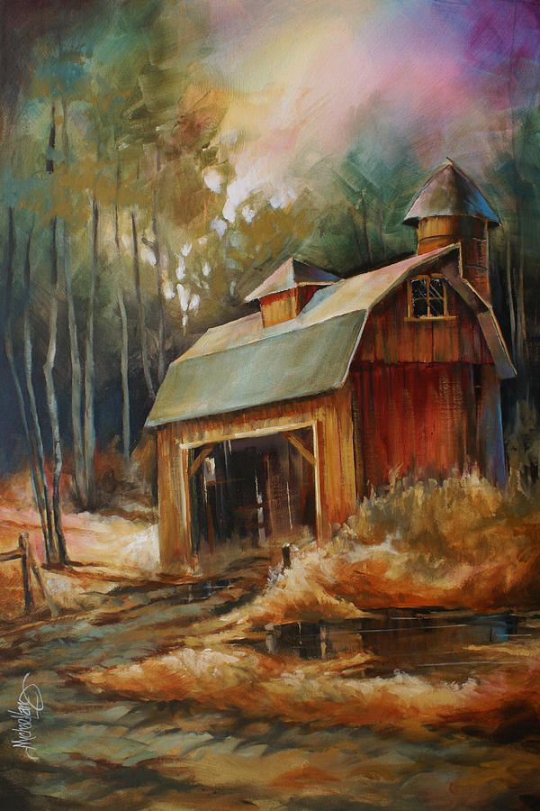 600x900 Days End' Painting By Michael Lang - Days End Painting