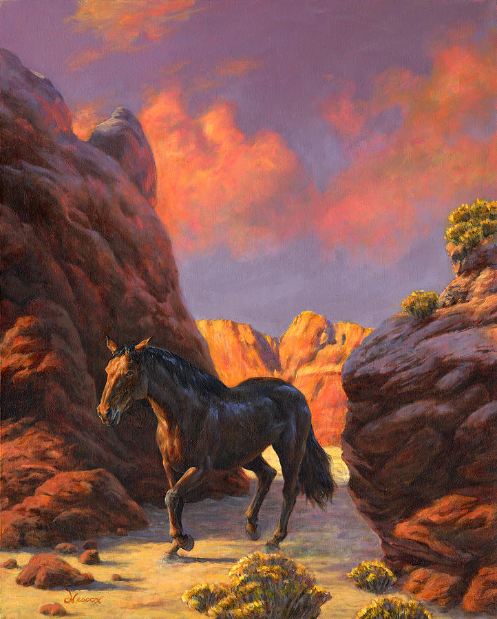 722x900 Days End Painting By Richard Hescox - Days End Painting