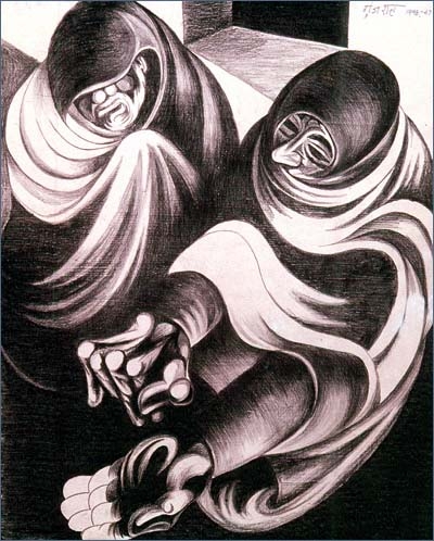 400x498 Days Of Glory Painting By Satish Gujral - Days Painting