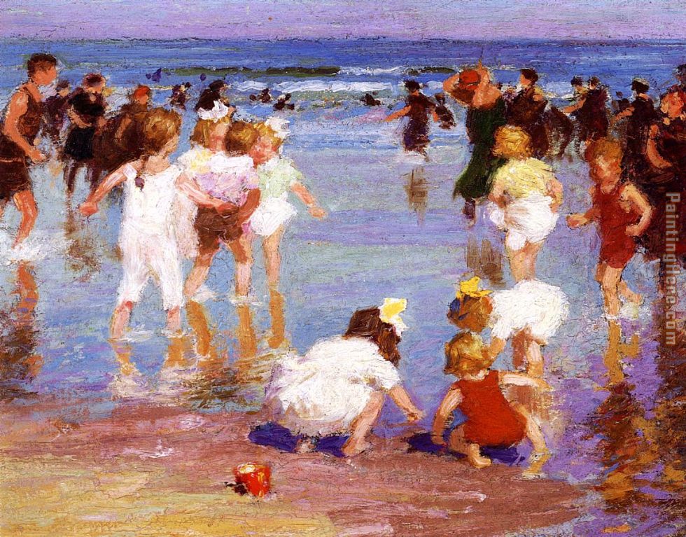 980x767 Edward Henry Potthast Happy Days Painting Anysize 50% Off - Days Painting
