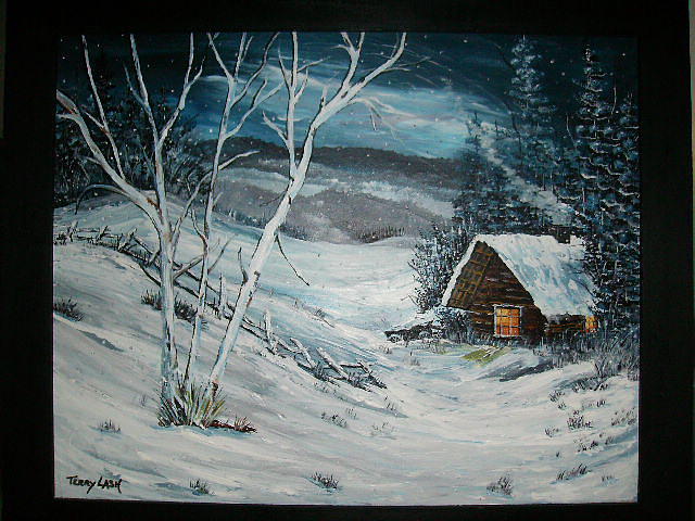 640x480 Snowy Days Painting By Terry Lash - Days Painting