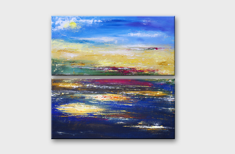 900x590 Two Days (Diptych) - Days Painting