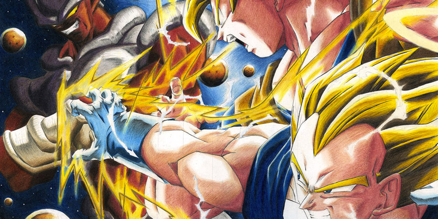 880x440 Fan Art Feature Dragon Ball Z By Go - Dbz Painting