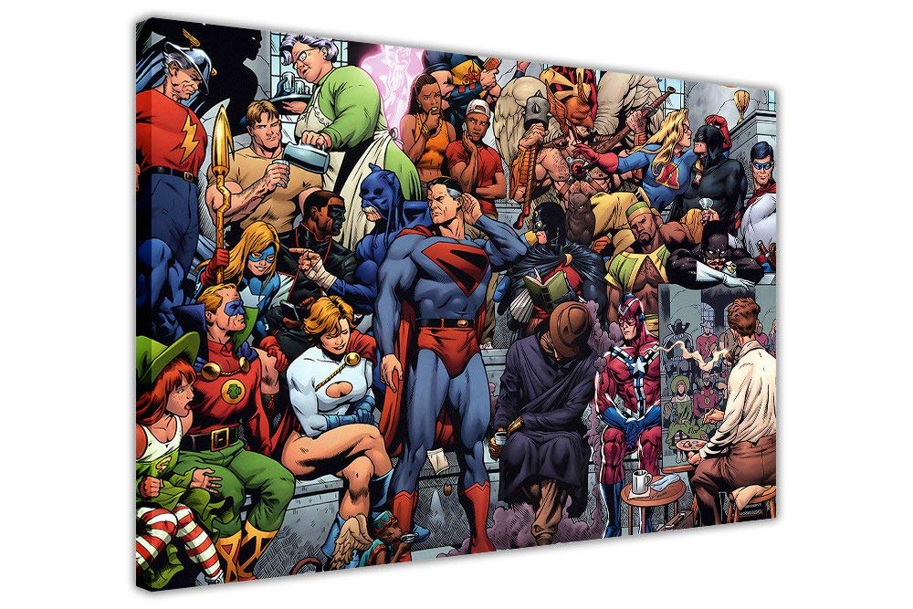 1000x667 Pop Art Canvas Wall Art Prints Pictures Dc Comics Justice League - Dc Comics Painting