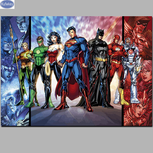640x640 Bead Embroidery Diamond Movie Art Cartoon Dc Comics Diamond - Dc Comics Painting