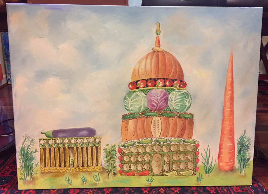 1024x742 Veggie Dc Monuments Zachary Sasim Art Gallery Sterling - Dc Painting