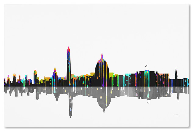 640x438 Washington, Dc Skyline' Canvas Art By Marlene Watson - Dc Skyline Painting