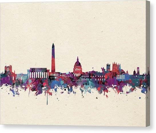 546x466 Washington Dc Skyline Canvas Prints - Dc Skyline Painting