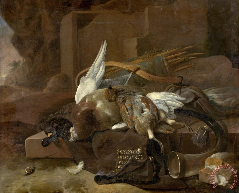 960x777 Melchior De Hondecoeter Dead Birds Painting - Dead Bird Painting