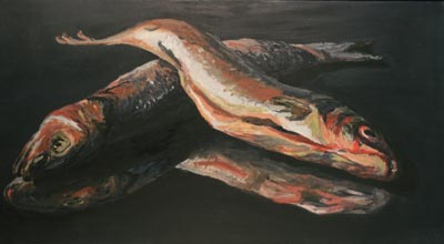 400x220 Dead Fish And Poems And Lots Of Awards Centre Connection - Dead Fish Painting