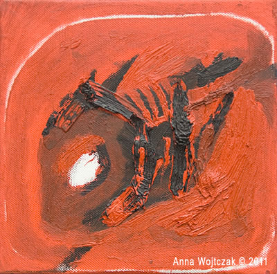400x396 Artist Anna Wojtczak - Dead Fish Painting