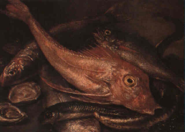 640x458 Still Life Of Dead Fish And Oysters By Giuseppe Recco On Artnet - Dead Fish Painting