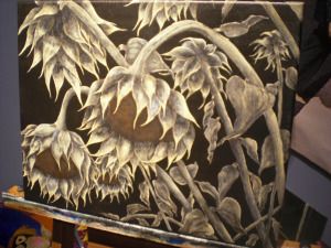 300x225 Dead Flower Paintings Paintings - Dead Flower Painting