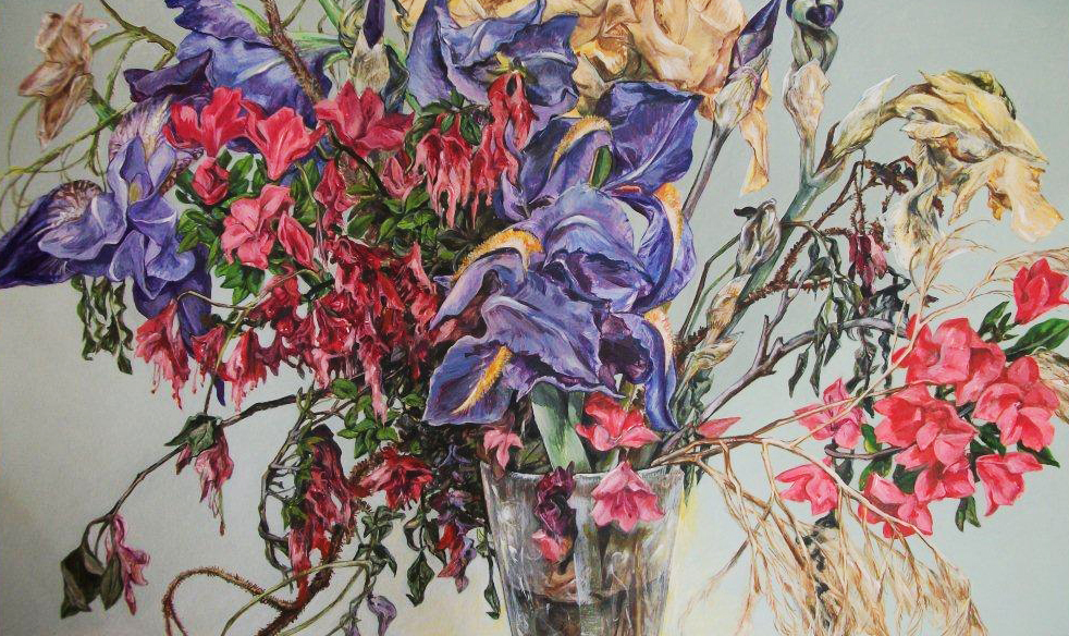982x584 Flowers In Transition Anna Jurinich - Dead Flower Painting
