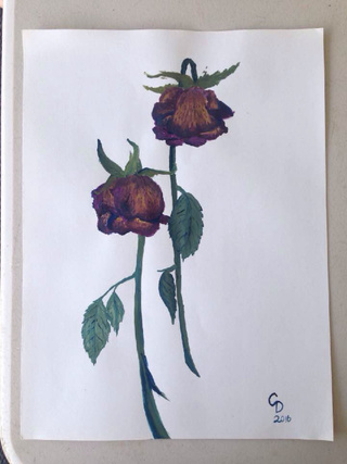 320x427 Now That Valentines Is Over And All The Flowers Have Died Ive - Dead Flower Painting