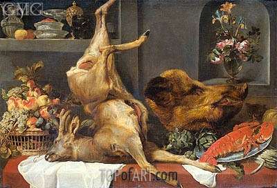 400x272 Still Life With A Large Dead Game, Fruit And Flowers Frans - Dead Flowers Painting