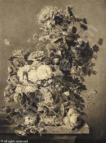 372x500 Still Life With Flowers And A Bird's Nest Sold By Sotheby'S - Dead Flowers Painting