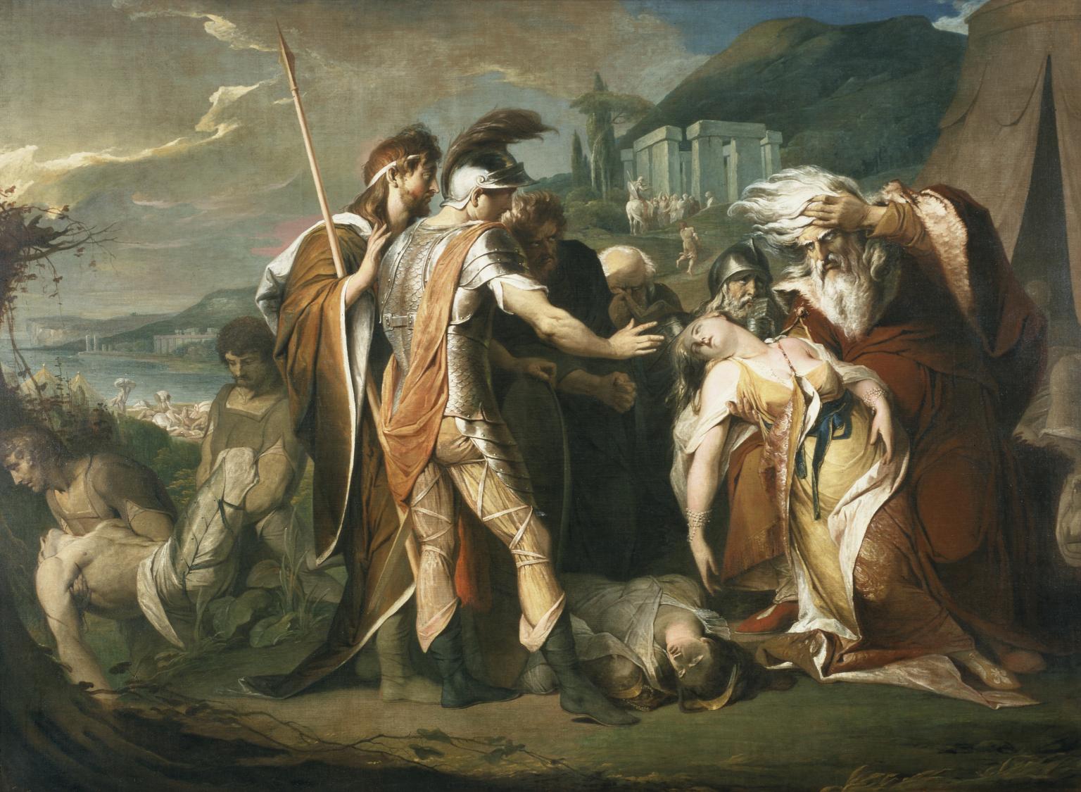 1536x1125 King Lear Weeping Over The Dead Body Of Cordelia', James Barry - Dead Painting