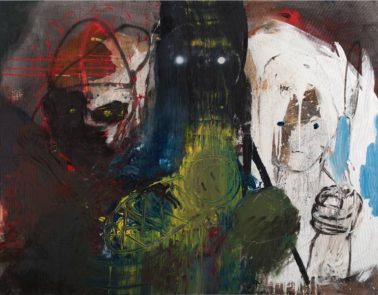 770x602 Saatchi Art White Dead Painting By Gerhart Standart - Dead Painting