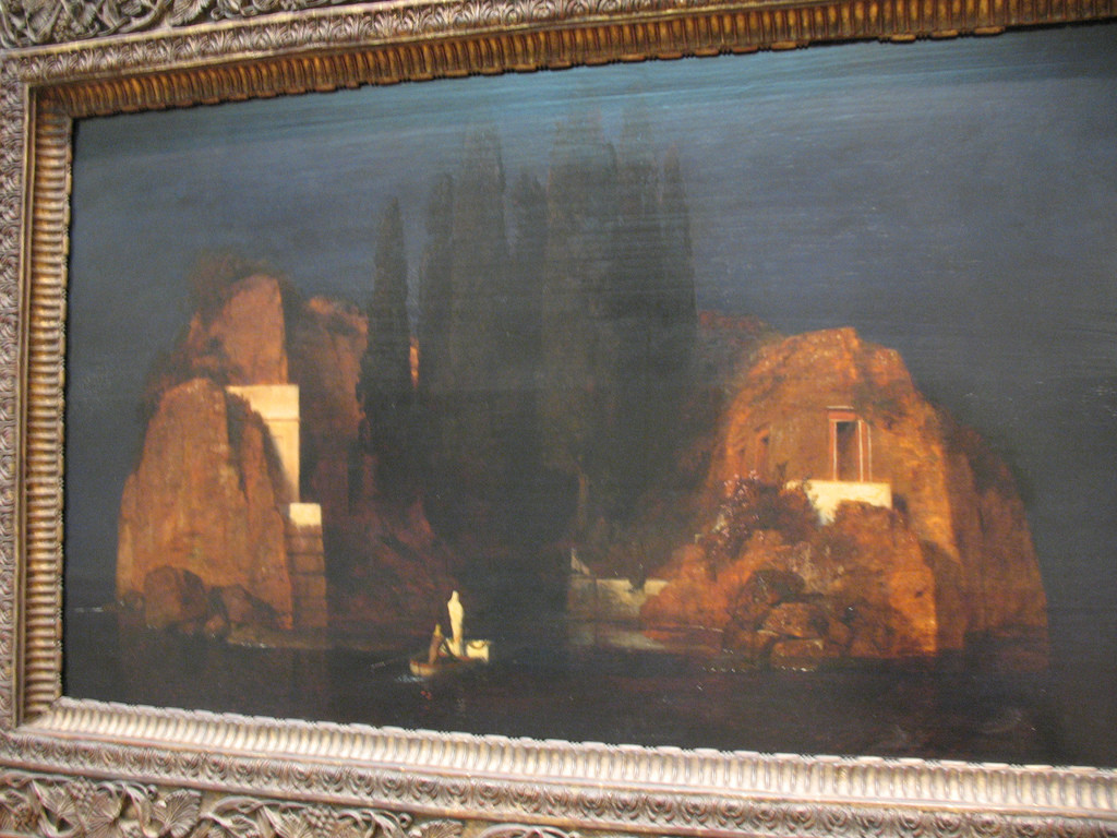 1024x768 The Isle Of The Dead And The English Cemetery Of Florence - Dead Painting