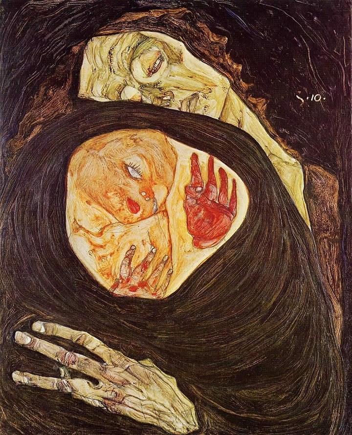 720x890 Egon Schiele Dead Mother Painting Best Paintings For Sale - Dead Painting